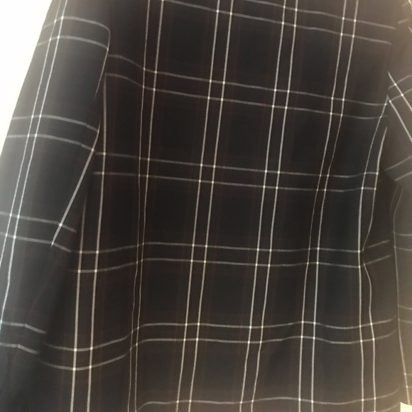 Sunday best oversized vest bleu marine à carreaux blancs rouges - Picture 7 of 8